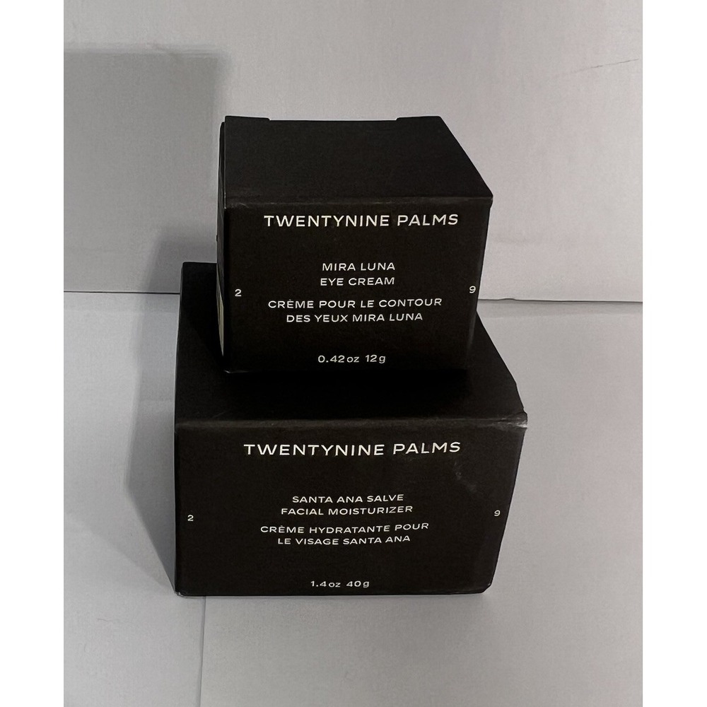 TwentyNine Palms‎ MIRA LUNA EYE CREAM & Facial Moisture NIB MSRP $150 Full Size - Picture 2 of 2